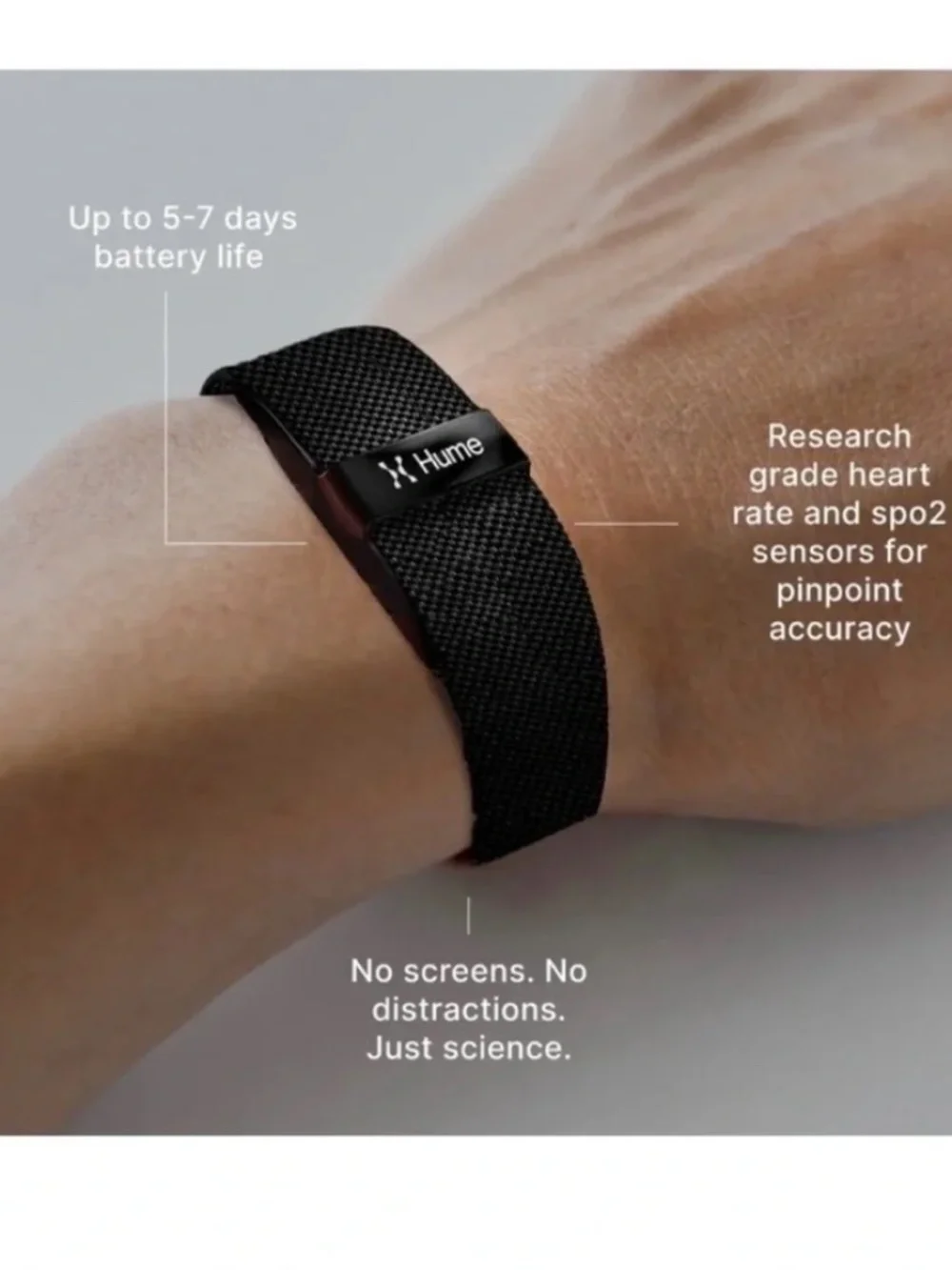 Hume Health HumeBand 1.0 Smart Fitness Tracker - Comes in Box